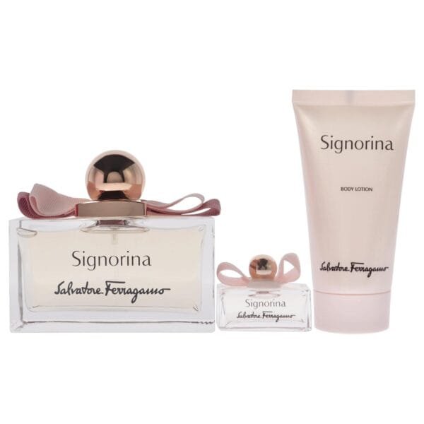 61arJ3zWmkL._SL1500_ Ferragamo Signorina Set 3 Pieza Edp 100ml Para Dama