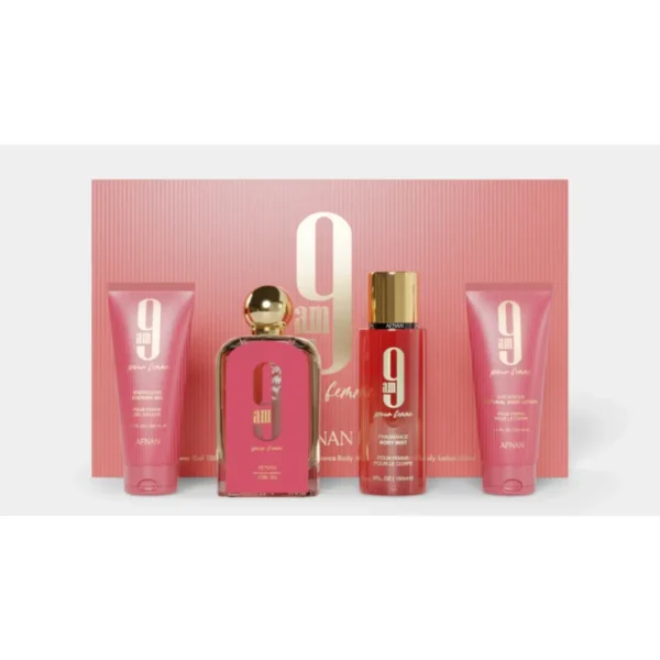 square-image_11zon Afnan 9am Pour Femme SET 4 Piezas Para Mujer EDP